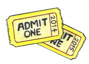 admit one ticket illustration