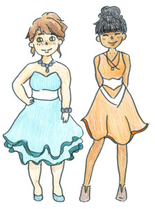 Prom dress drawing893