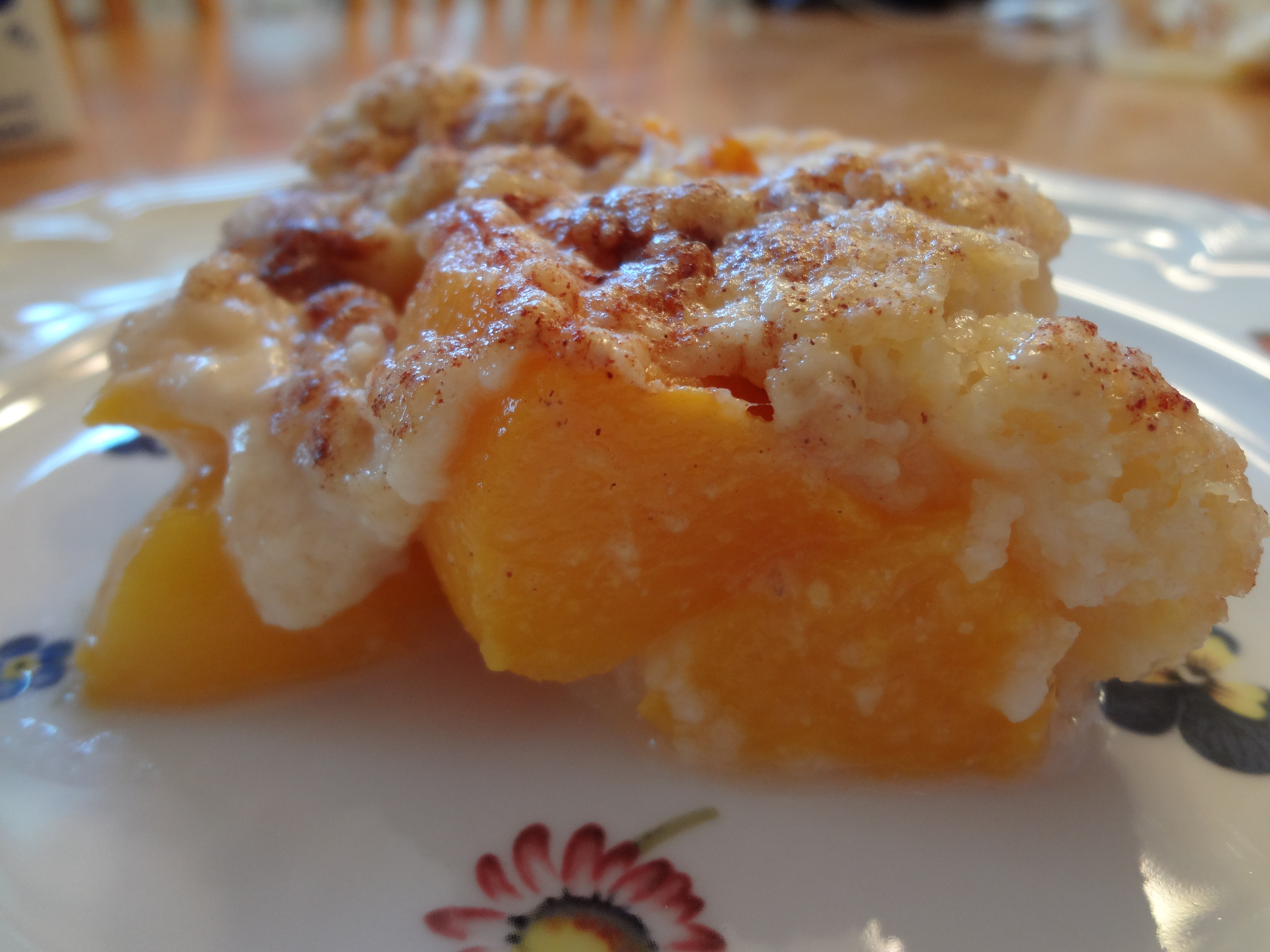 Start off the season with a fresh peach cobbler