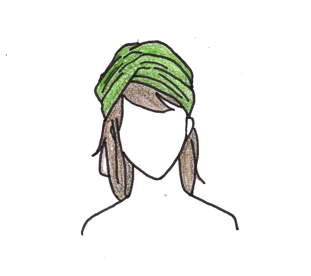 Convenient headwraps create casual couture