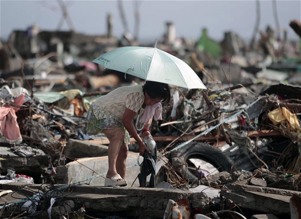 Typhoon Haiyan hits home for many