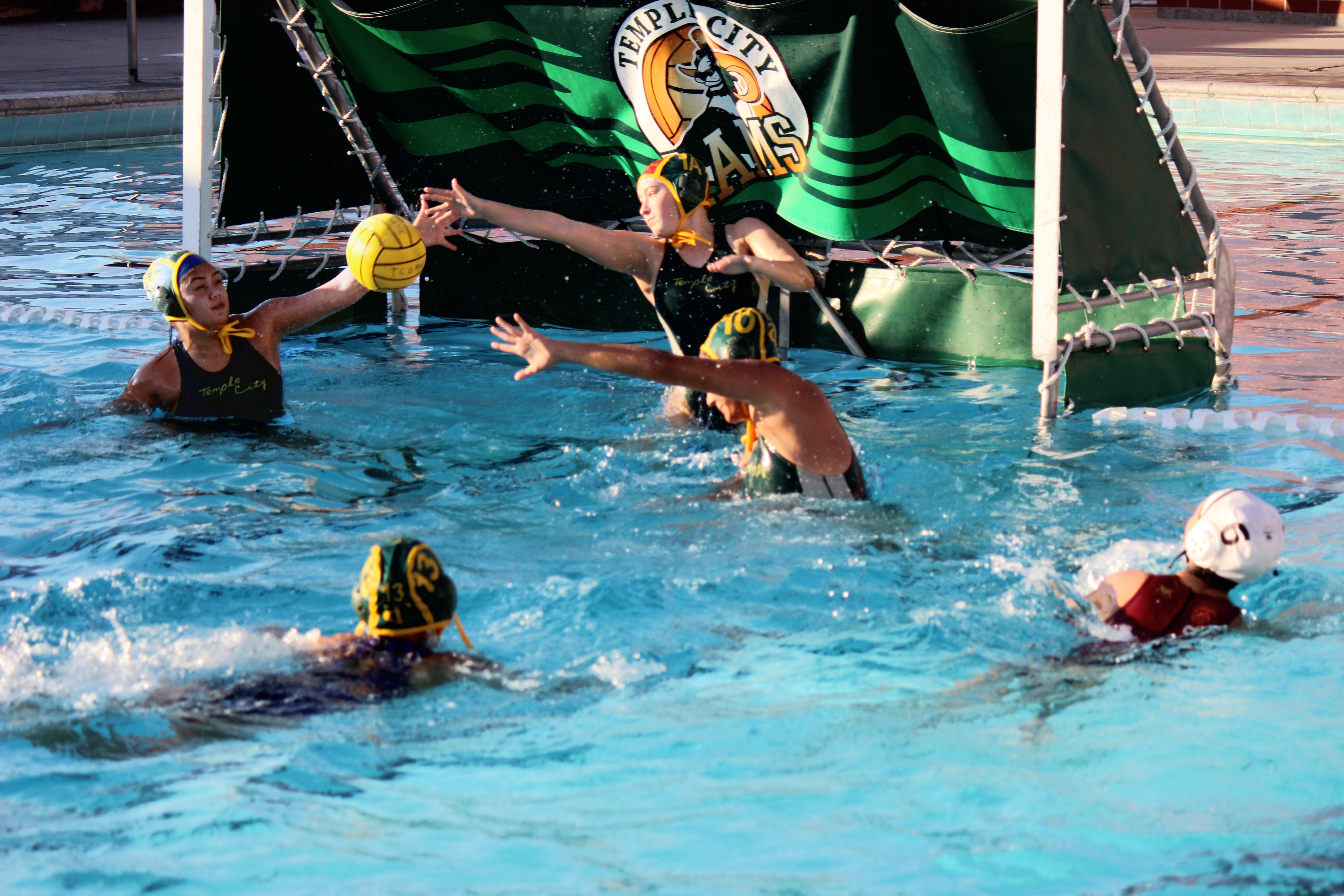 Girls Water Polo shoots for C.I.F.