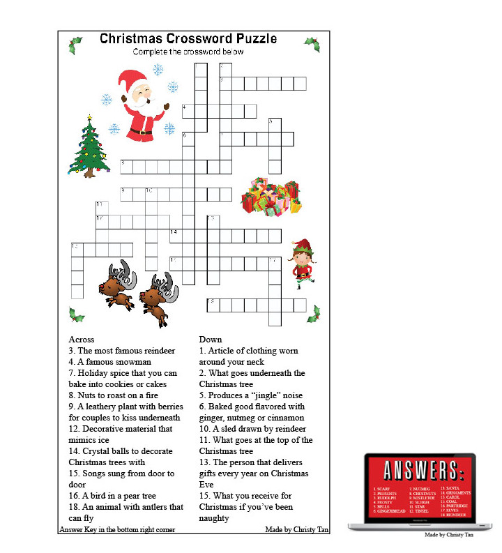 Christmas Tree crossword +ответы. Кроссворд деревья.