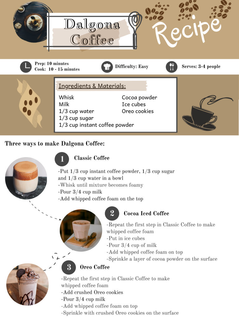 How to make Dalgona coffee