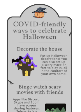 Infographic: COVID-friendly ways to celebrate Halloween