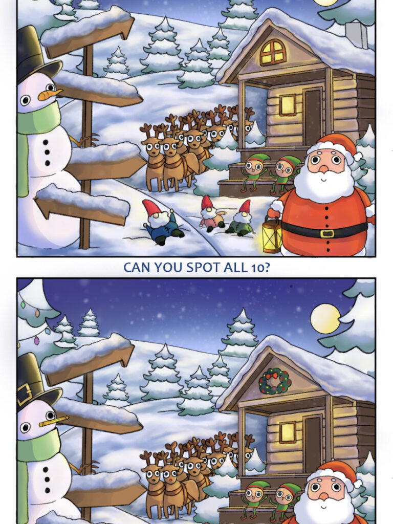 Christmas spot the differences