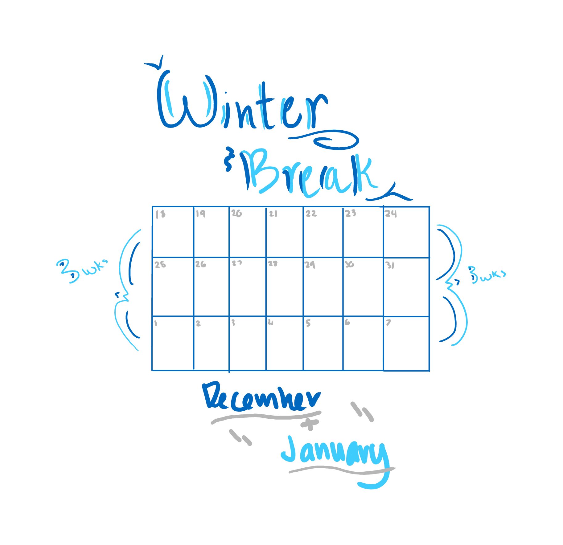 Extend winter break by one week