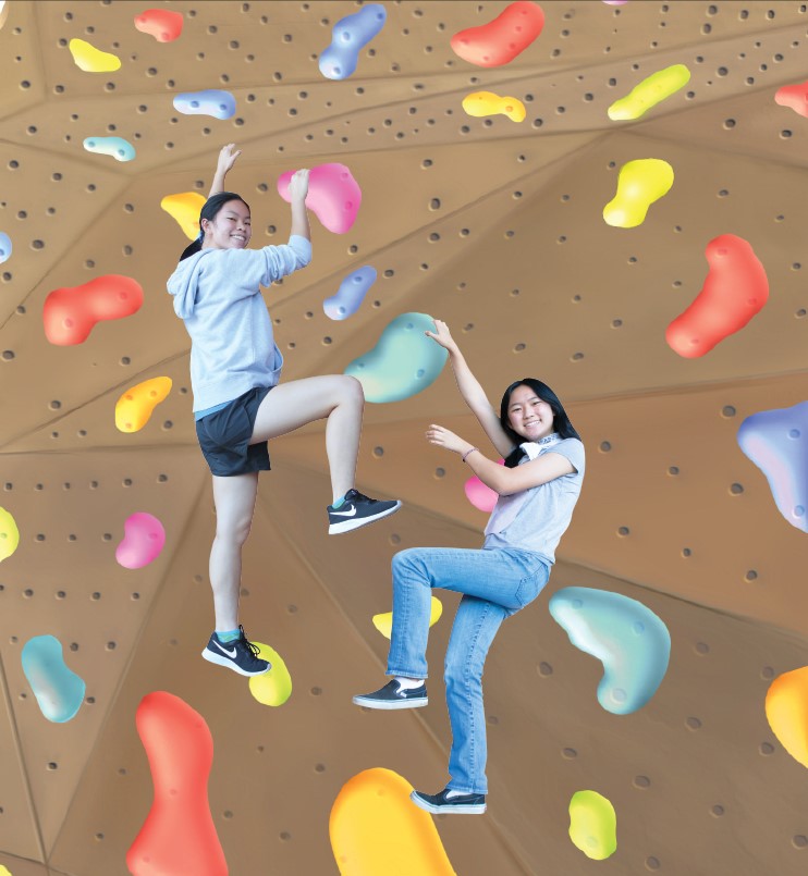 Hung, Lee ascend to the next level with rock climbing