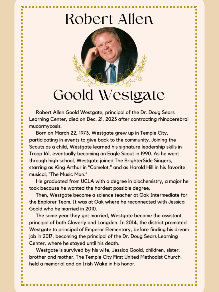 Honoring Robert Allen Goold Westgate