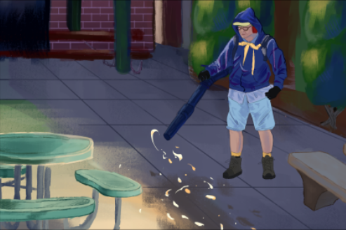 Janitorial staff make the school sparkle