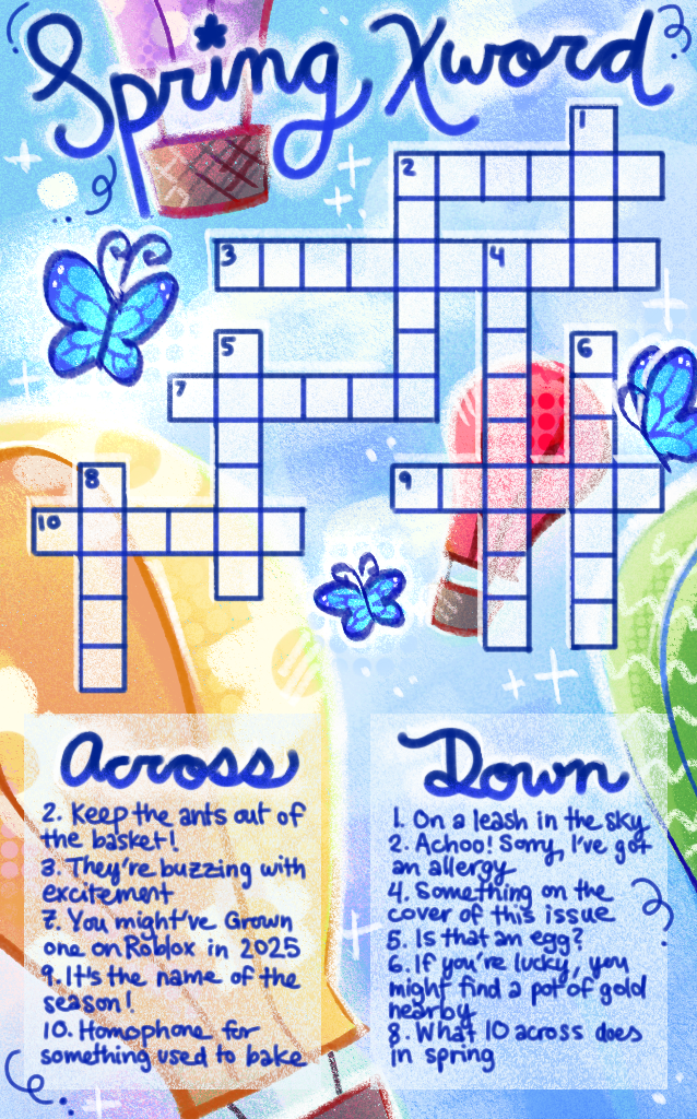 Graphic: Spring Crossword 2026